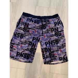 Vintage Parish Nation Mens All Over Print Shorts Size 3xl, 13' Inseam Length 26"